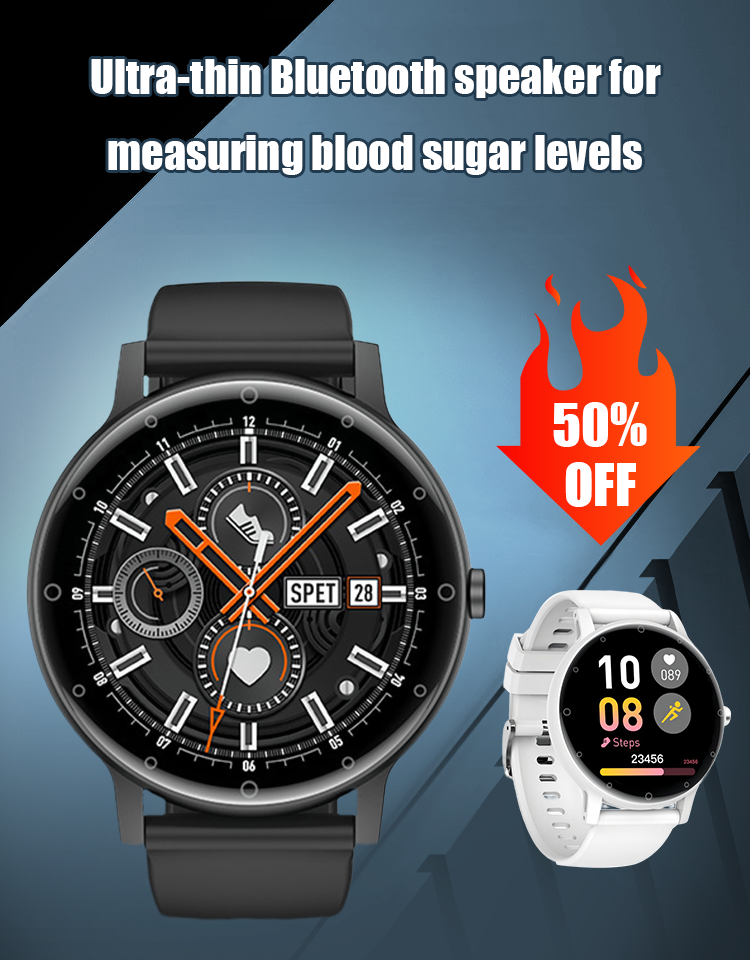 New ultra-thin Bluetooth voice blood glucose measurement watch