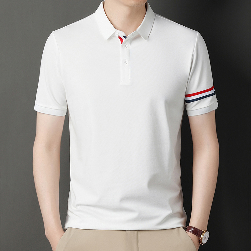 Shortsleeved cotton casual shirt for men