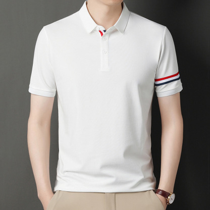 Shortsleeved cotton casual shirt for men