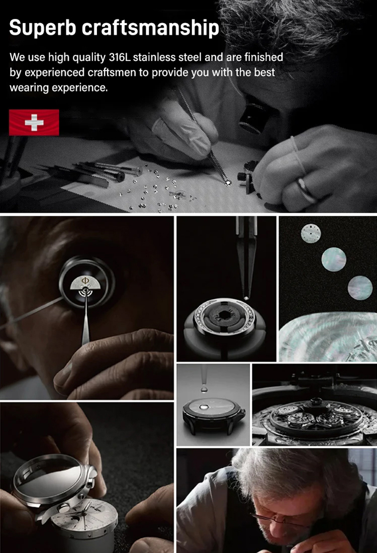 Hollow Automatic Movement Watch