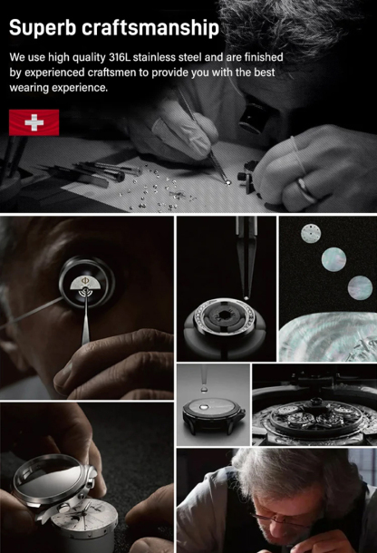 Hollow Automatic Movement Watch