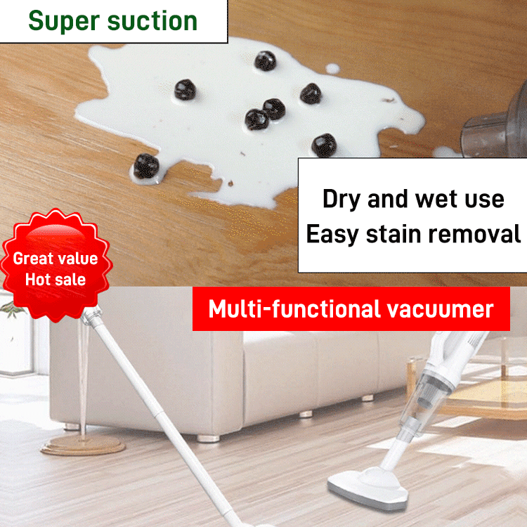 [Wireless vacuuming and mopping] High suction power dust mite removal mopping machine