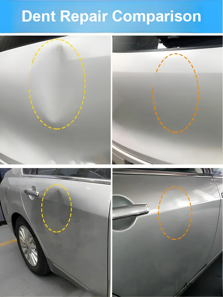 Dual head suction cup car dent repair tool