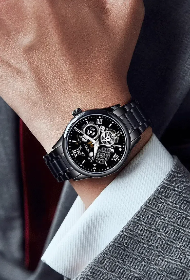 Hollow Automatic Movement Watch