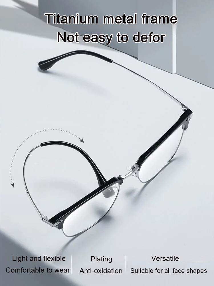 Ultra light anti blue presbyopic glasses