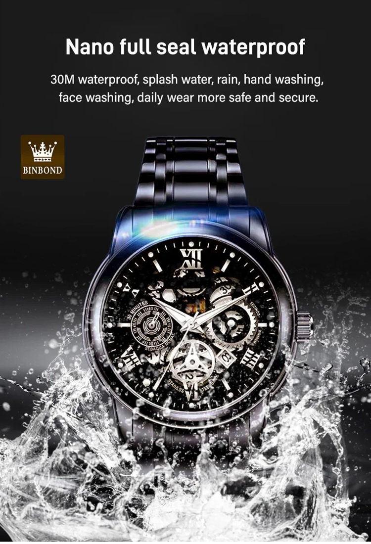 Hollow Automatic Movement Watch