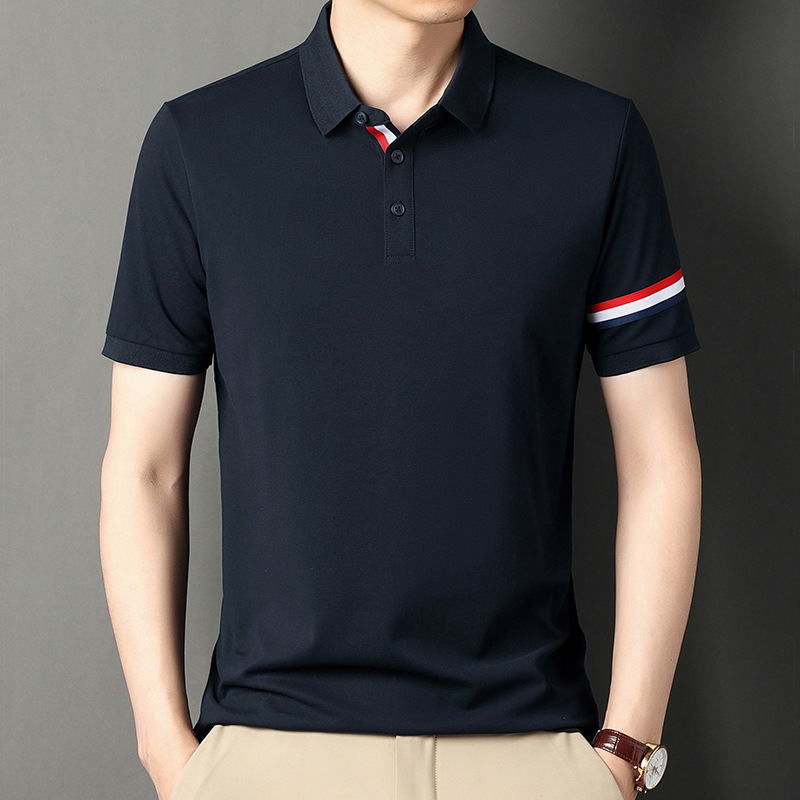 Shortsleeved cotton casual shirt for men