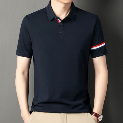 Shortsleeved cotton casual shirt for men