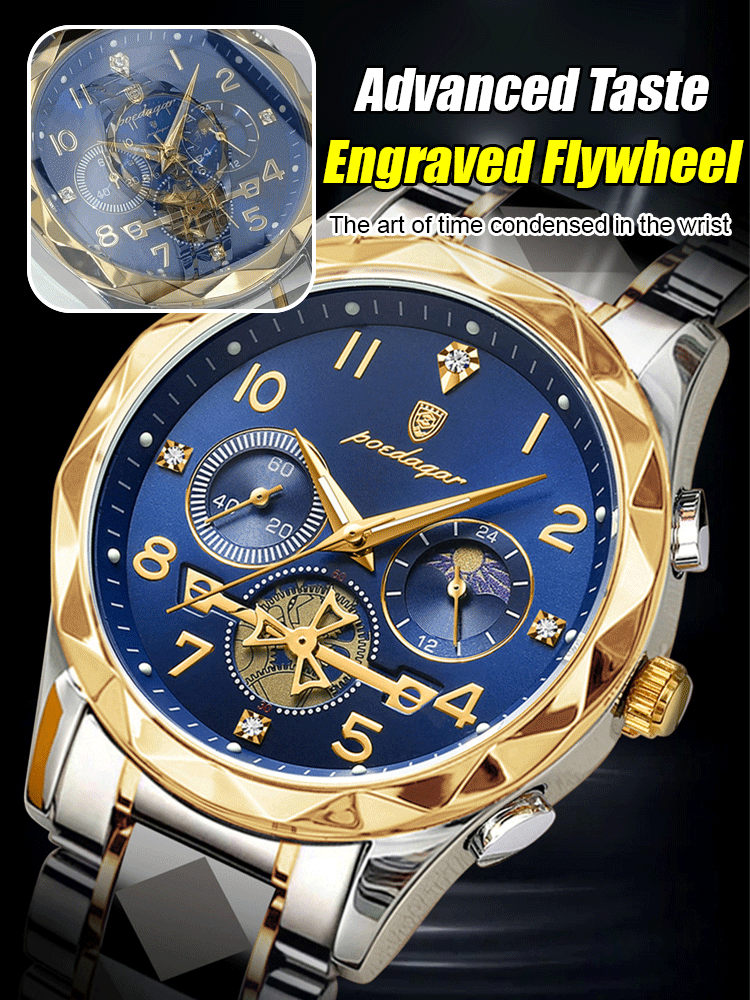 Multifunctional Men's Waterproof Fashion Quartz Watch