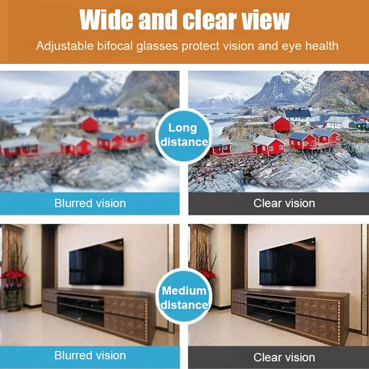 Smart High-Tech Anti-Radiation Zoom Reading Glasses--Allocation 1055551