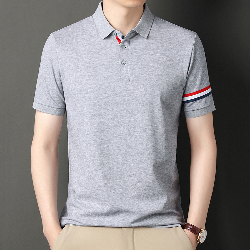 Shortsleeved cotton casual shirt for men