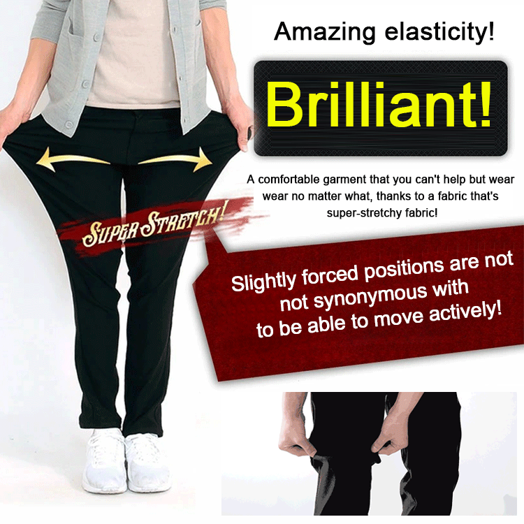 Casual trousers with elastic waistband