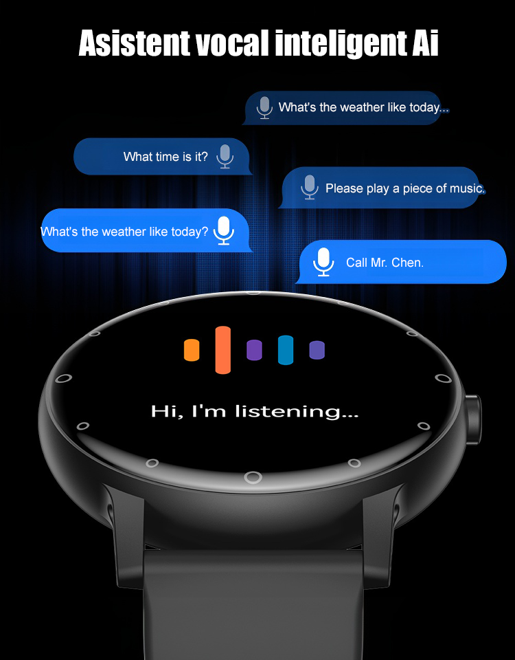 New ultra-thin Bluetooth voice blood glucose measurement watch