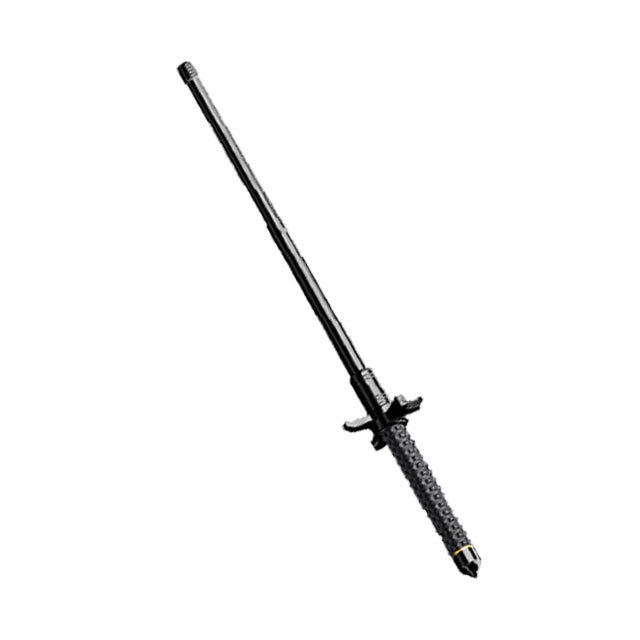 Knife block solid telescopic trekking pole