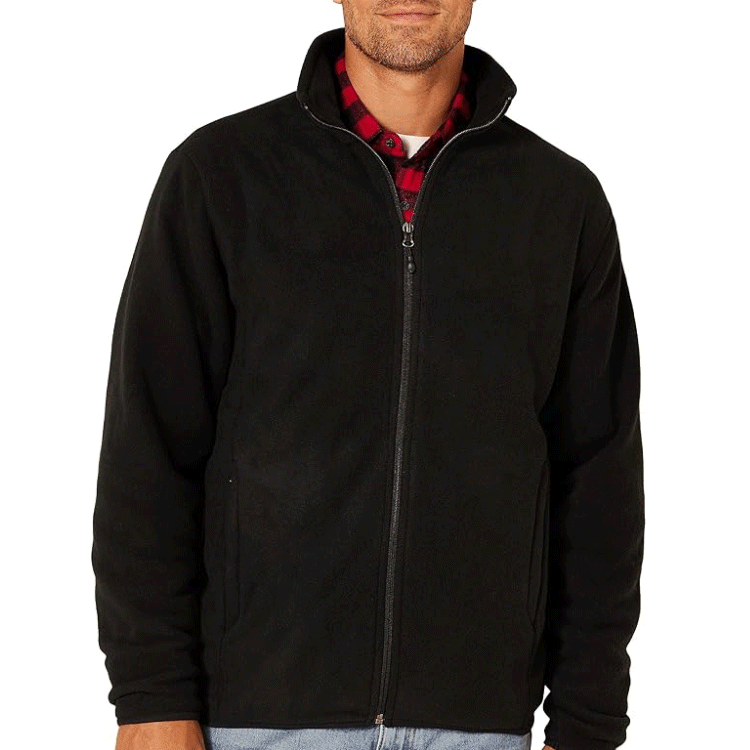 Single double sided fleece coat