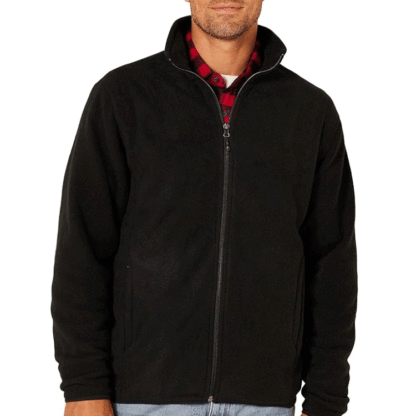 Single double sided fleece coat