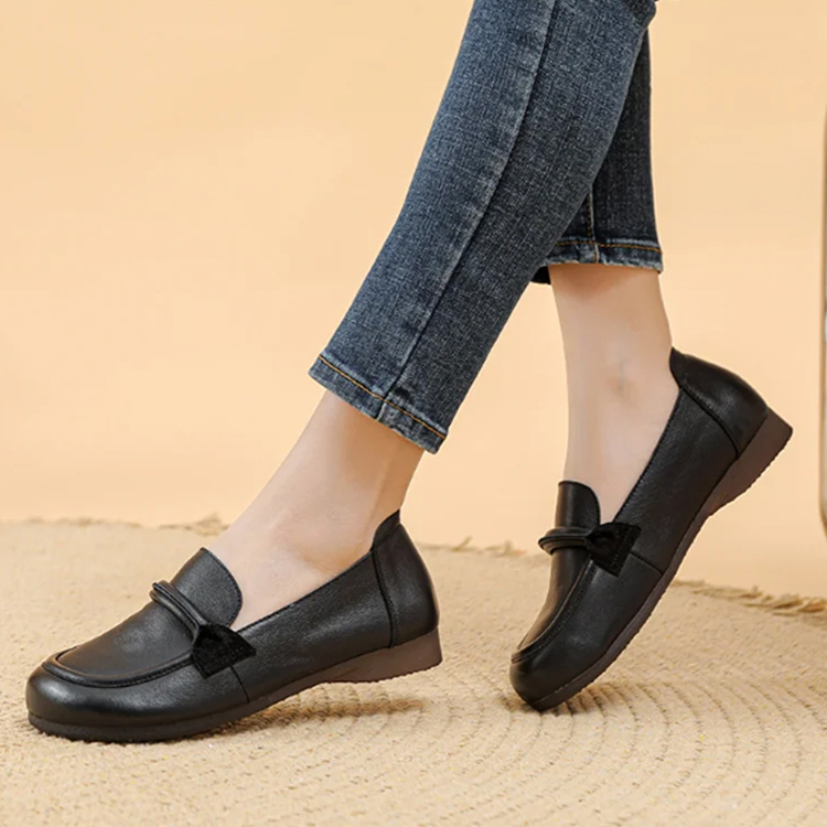 [Swollen Feet Customized] Calfskin Mom Shoes