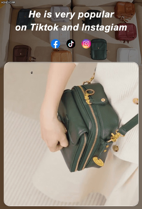 Vintage Double Layer Large Capacity Messenger Bag