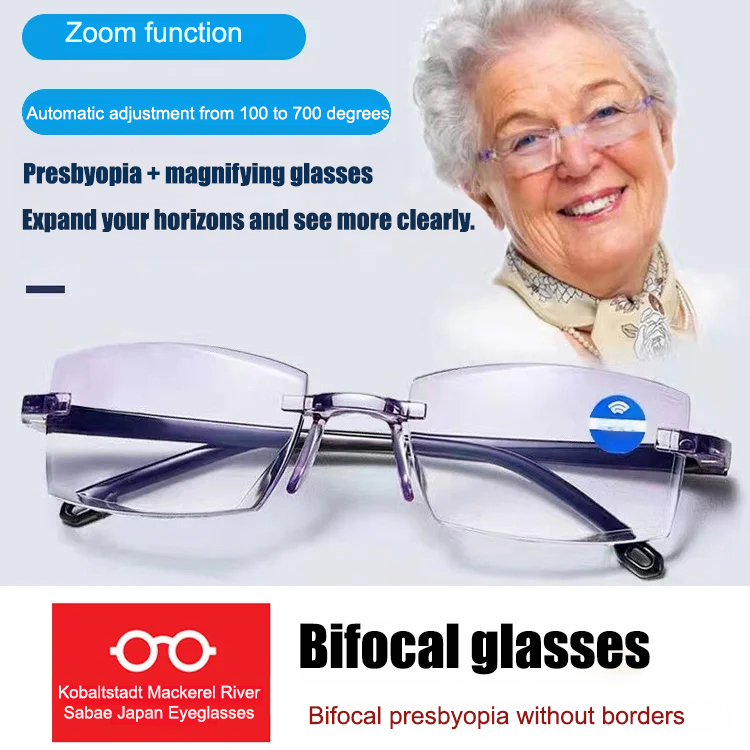 Smart High-Tech Anti-Radiation Zoom Reading Glasses--Allocation 1055551