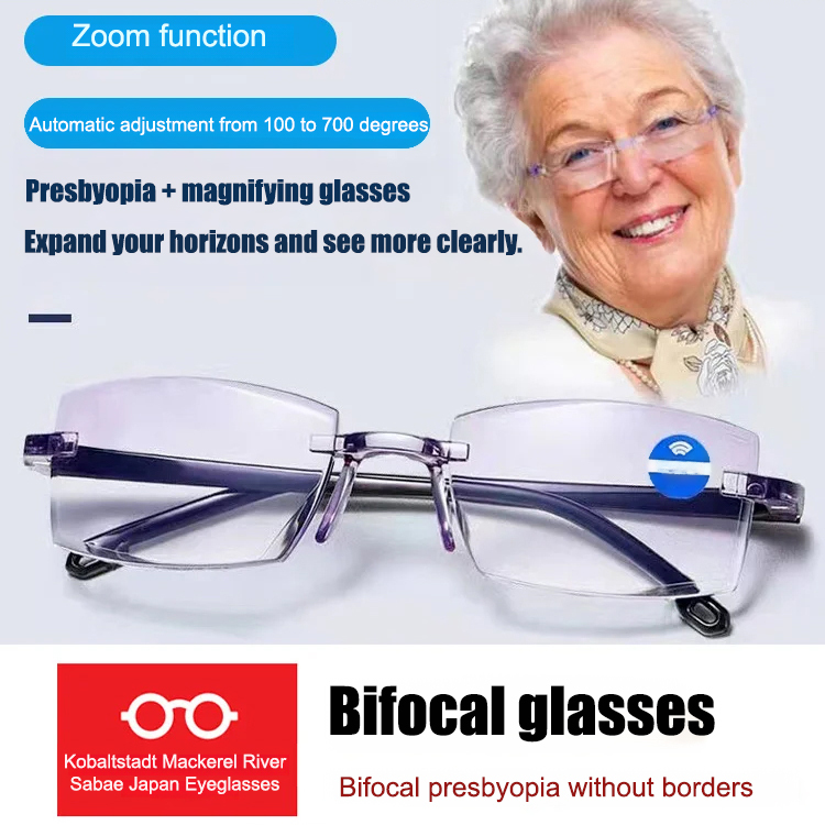 Smart High-Tech Anti-Radiation Zoom Reading Glasses--Allocation 1055551