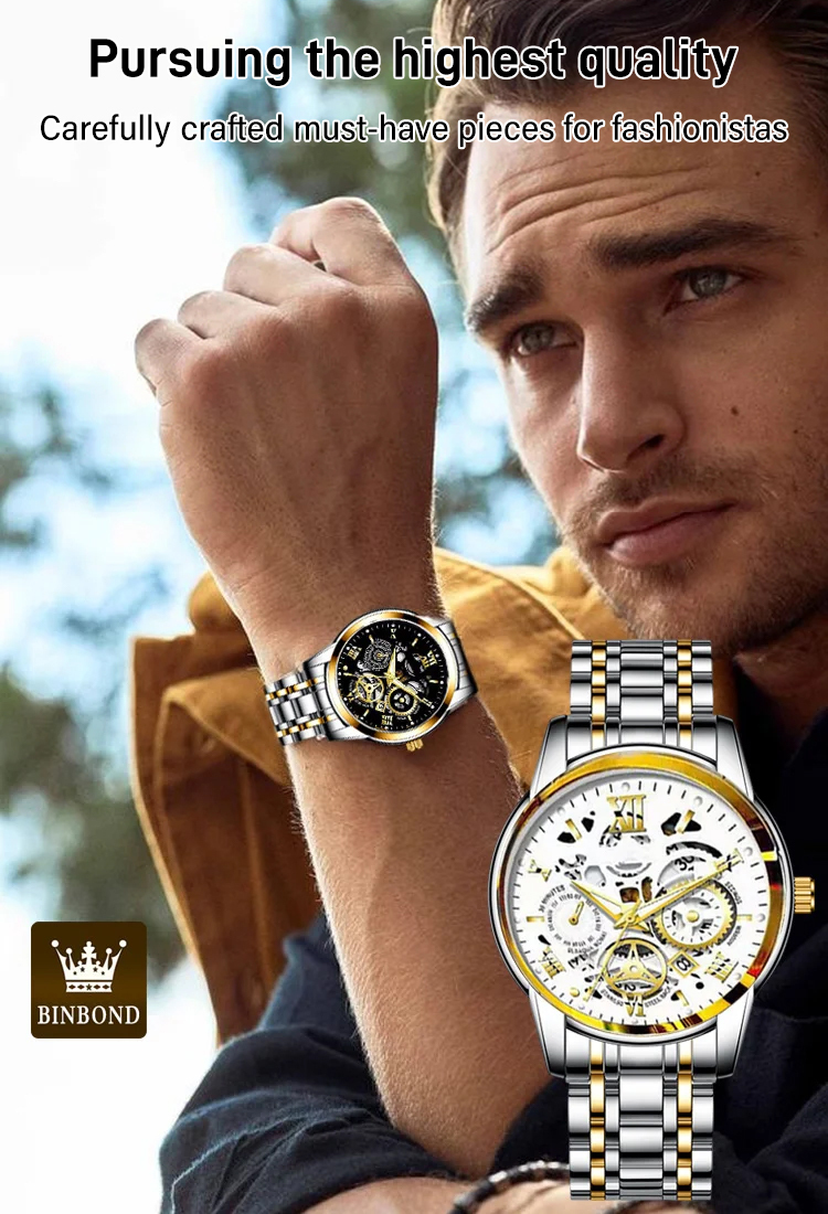 Hollow Automatic Movement Watch