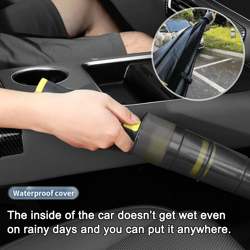 Golf black rubber long handle umbrella with waterproof cover
