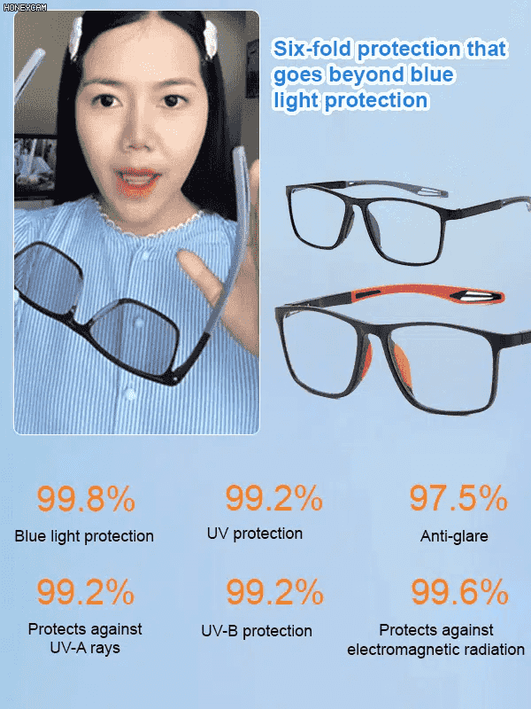 Ultra-light and comfortable sports eye protection reading glasses