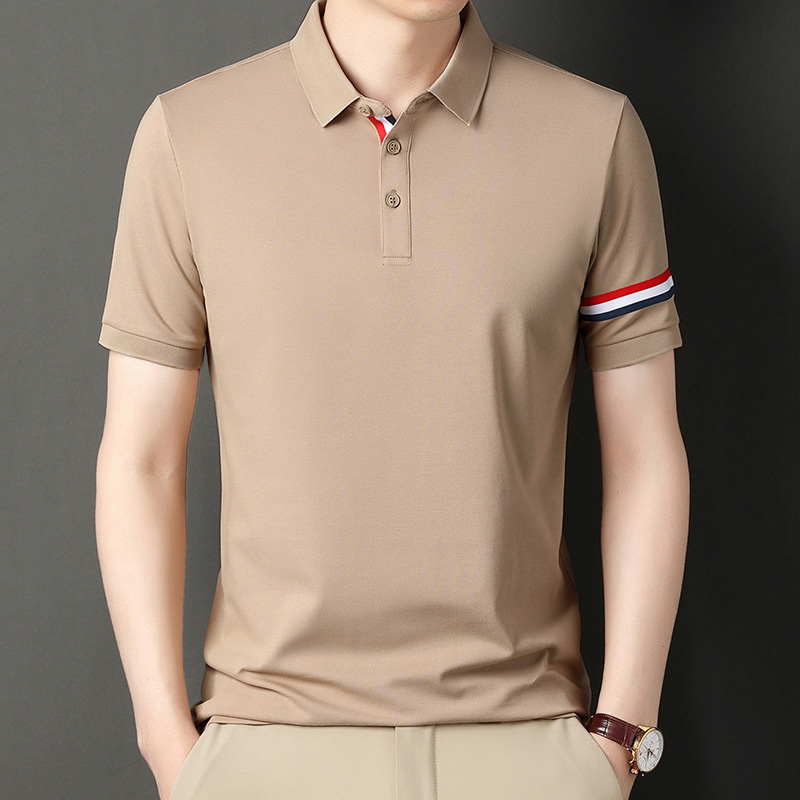 Shortsleeved cotton casual shirt for men