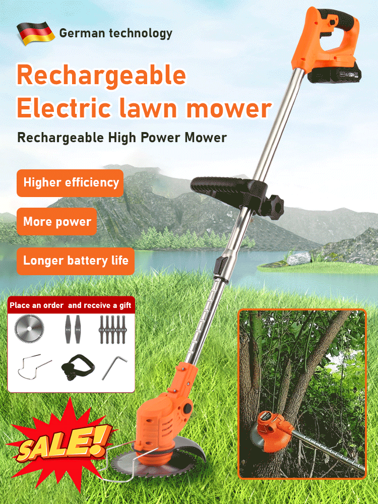 【All Copper Motor】Upgrade Portable Mower