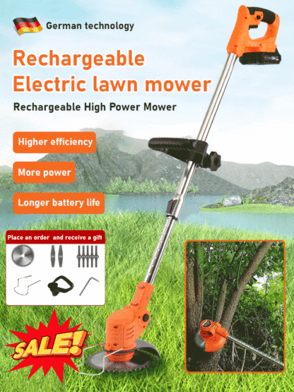 【All Copper Motor】Upgrade Portable Mower