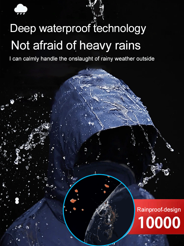 Windproof and waterproof jacket with hood