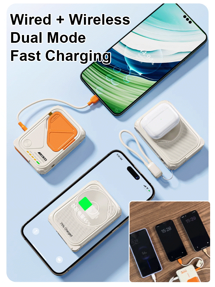 [3-in-1 Large Capacity] Magnetic Multi-Function Charger