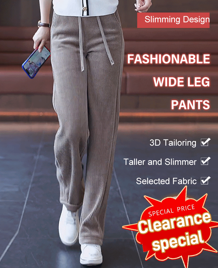  [New Arrival] Loose and Comfortable Slimming Wide Leg Casual Pant
