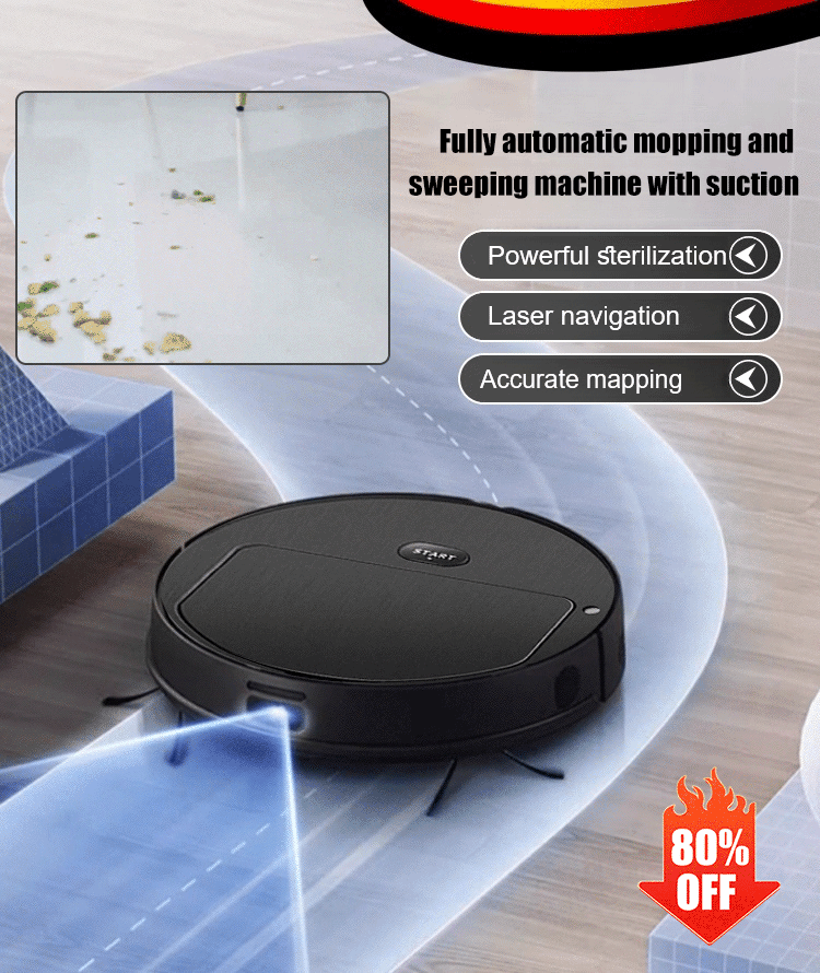 3 in 1 Vacuum Cleaning Smart Sweeper