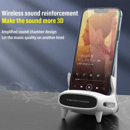 Desktop vertical wireless fast charging phone stand