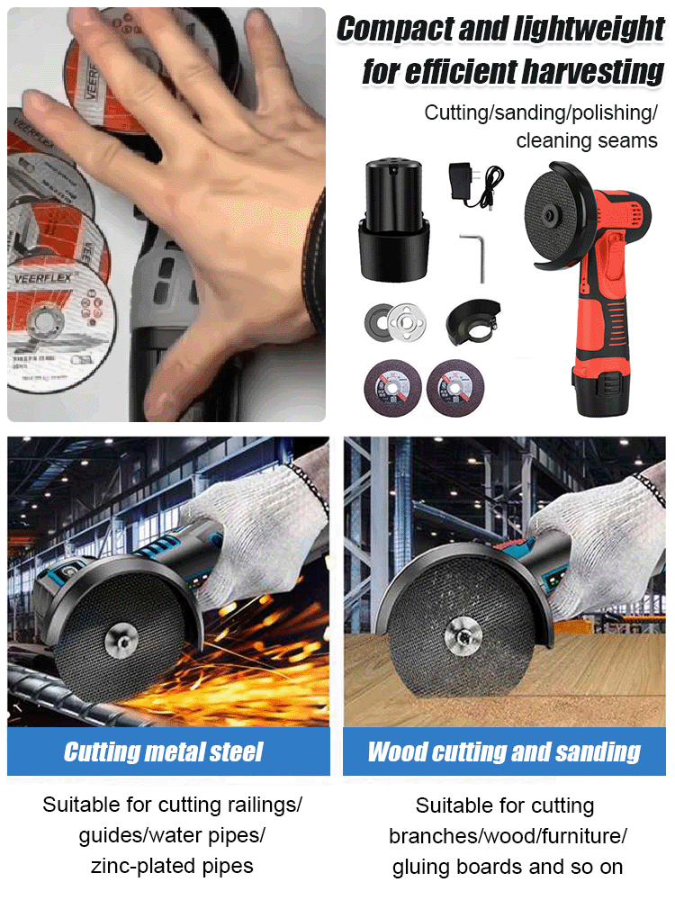 Multifunctional Lithium Battery Cutting Angle Grinder