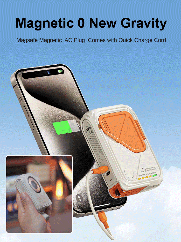 [3-in-1 Large Capacity] Magnetic Multi-Function Charger
