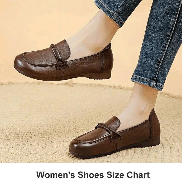 [Swollen Feet Customized] Calfskin Mom Shoes