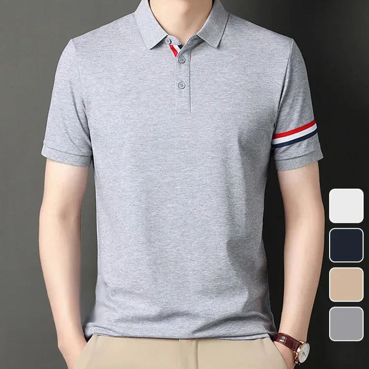 Shortsleeved cotton casual shirt for men