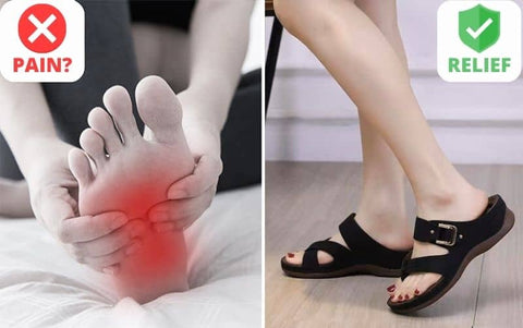 Onecomfy Orthopedic Wedge Sandals Women Wide Toe Arch Support