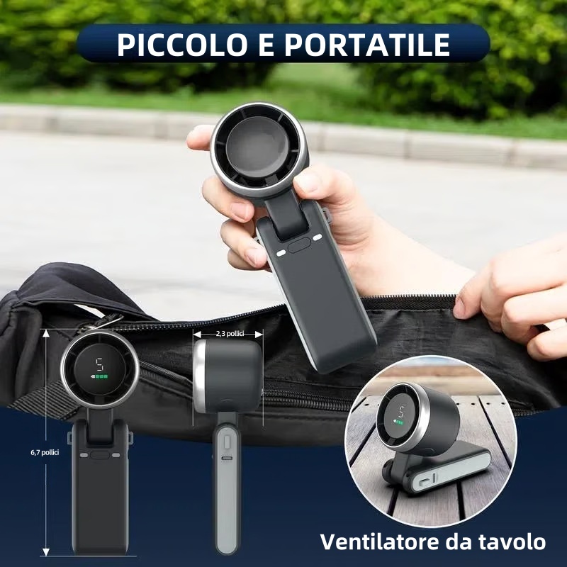 ☀️Ventilatore turbo portatile essenziale per l'estate all'aperto