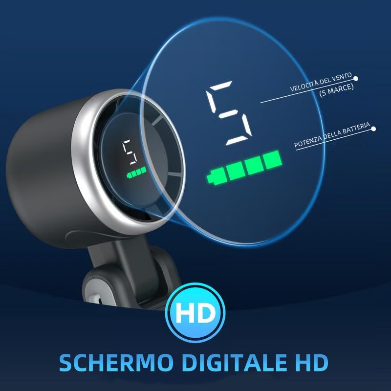 ☀️Ventilatore turbo portatile essenziale per l'estate all'aperto