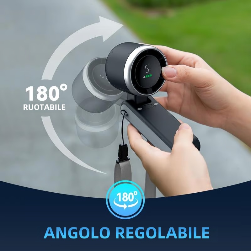 ☀️Ventilatore turbo portatile essenziale per l'estate all'aperto
