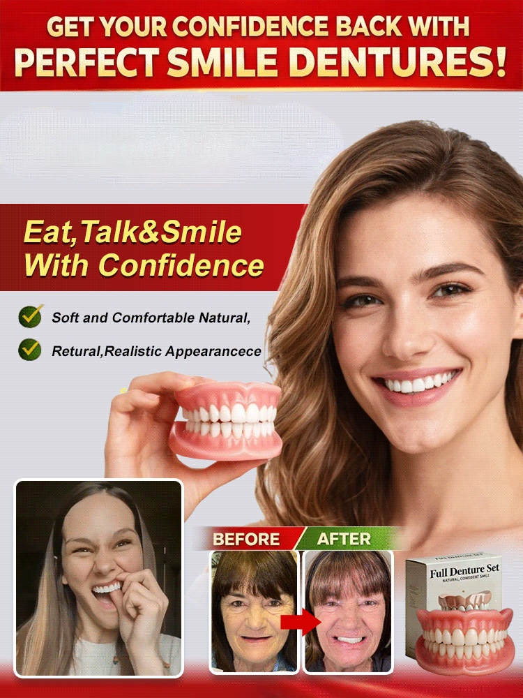 Soft silicone fits any denture 😊, offering wear as comfortable as real teeth 🦷. These mouthguards are used in renowned European dental clinics 🏥 and are now 50% off 🎉