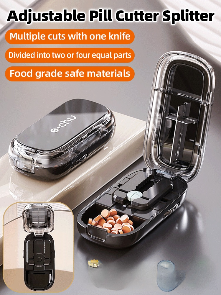 It can split pills into halves or even quarters, if you’ve got seniors at home, this is a must-have. 