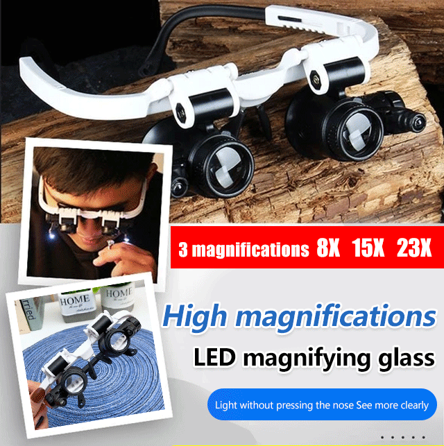 3 Magnifications LED Magnifying Glass