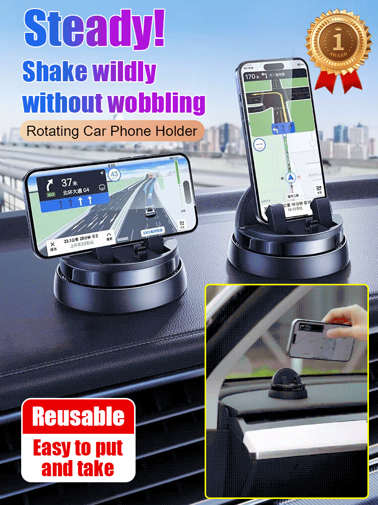 Intelligent suction cup multifunction console with navigation phone holder