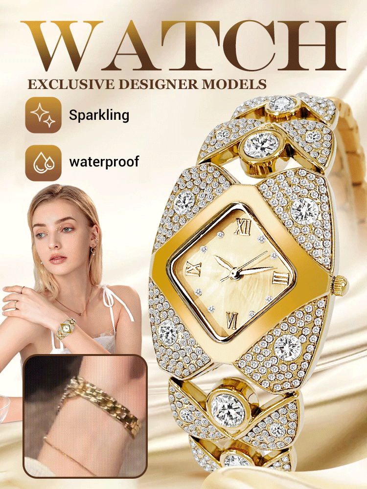 Luxury Full Diamond Ladies Watch | 50% Off Today 💎