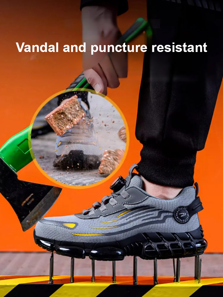 50%off! Last half hour! Anti-smash and anti-puncture labor insurance shoes with embedded steel plate in the toe, anti-smash and protect the top of the foot. The soles are made of thickened oxfords, anti-electricity and anti-puncture, and the nails will no