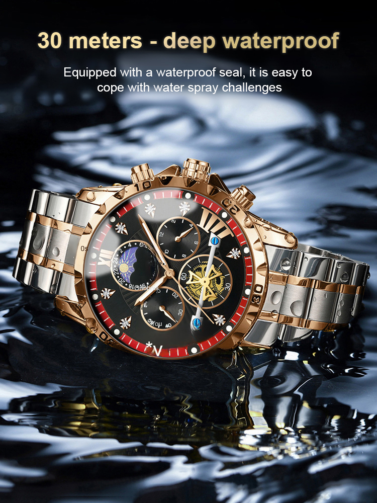 A must-buy for men: a high-quality black and gold watch at an unbeatable price!